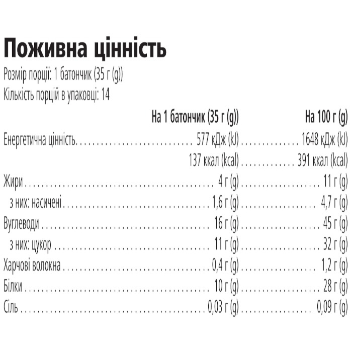 Протеїнові батончики Herbalife 14 шт