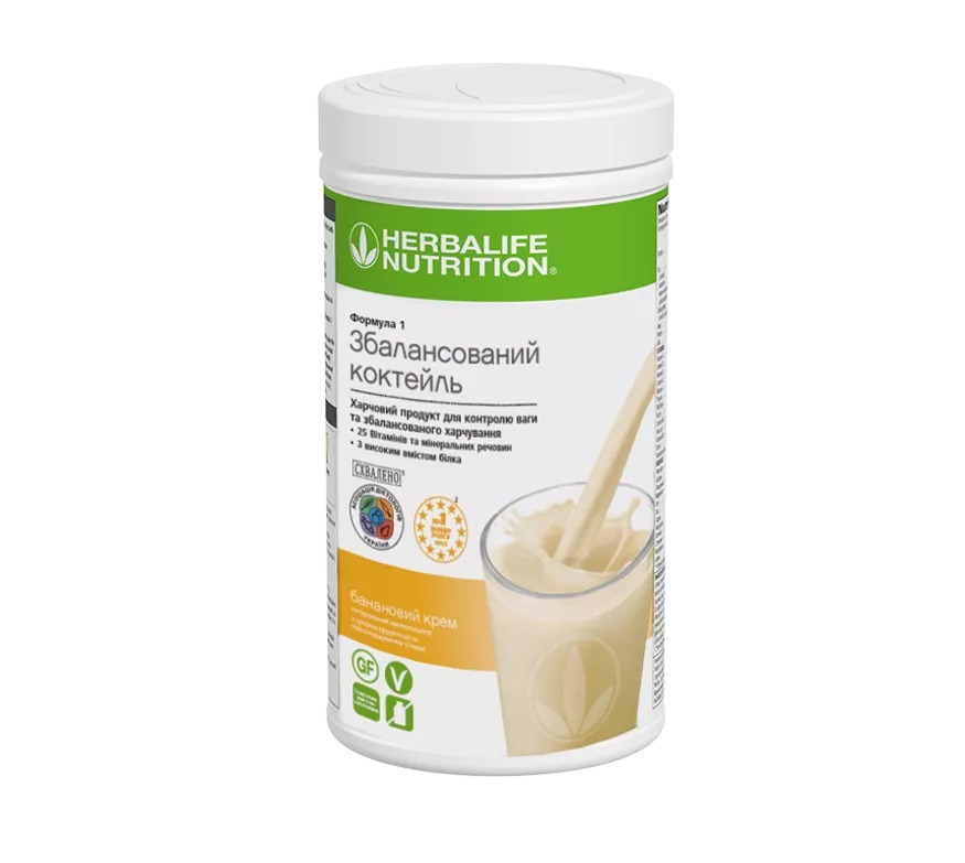 Збалансований коктейль зі смаком банановий крем Herbalife